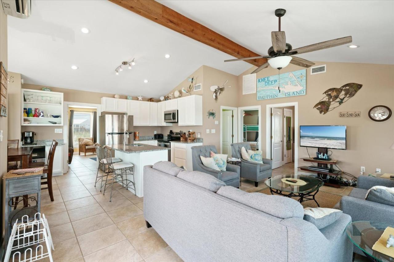 Knee Deep - Amazing Beach Cottage Locates On Sugar White Sands, Great Gulf And Bay Views, Home Dauphin Island Kültér fotó