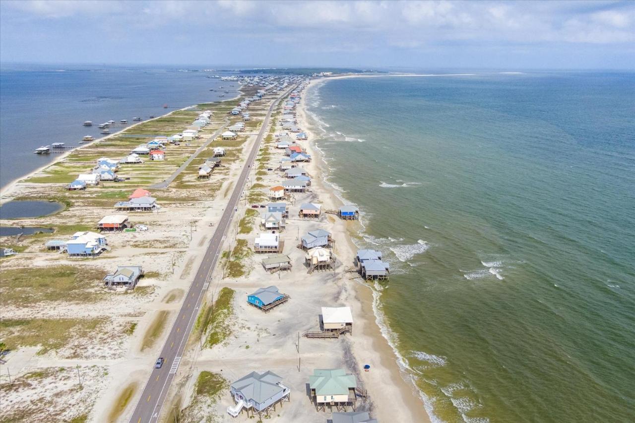 Knee Deep - Amazing Beach Cottage Locates On Sugar White Sands, Great Gulf And Bay Views, Home Dauphin Island Kültér fotó