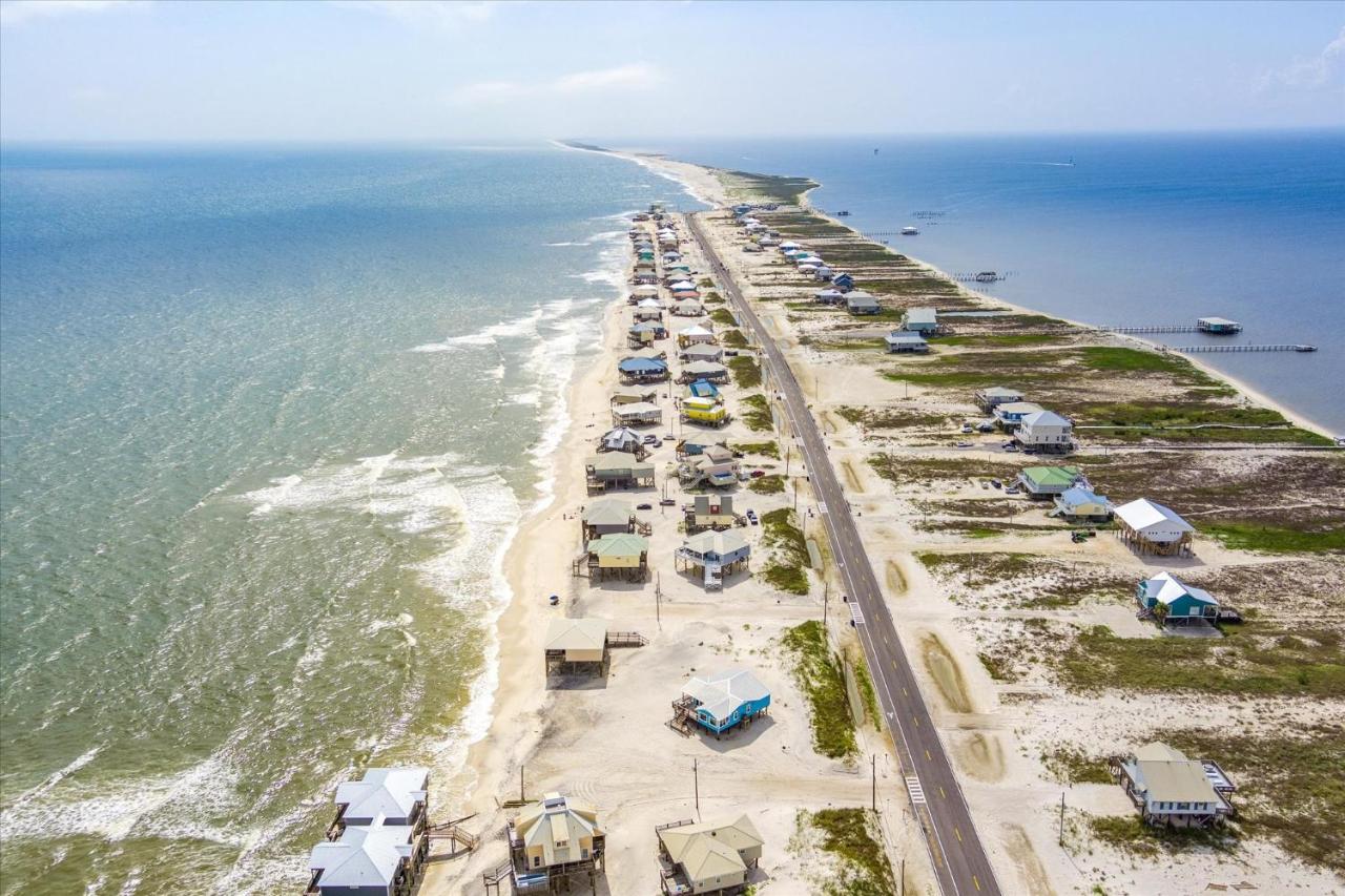 Knee Deep - Amazing Beach Cottage Locates On Sugar White Sands, Great Gulf And Bay Views, Home Dauphin Island Kültér fotó