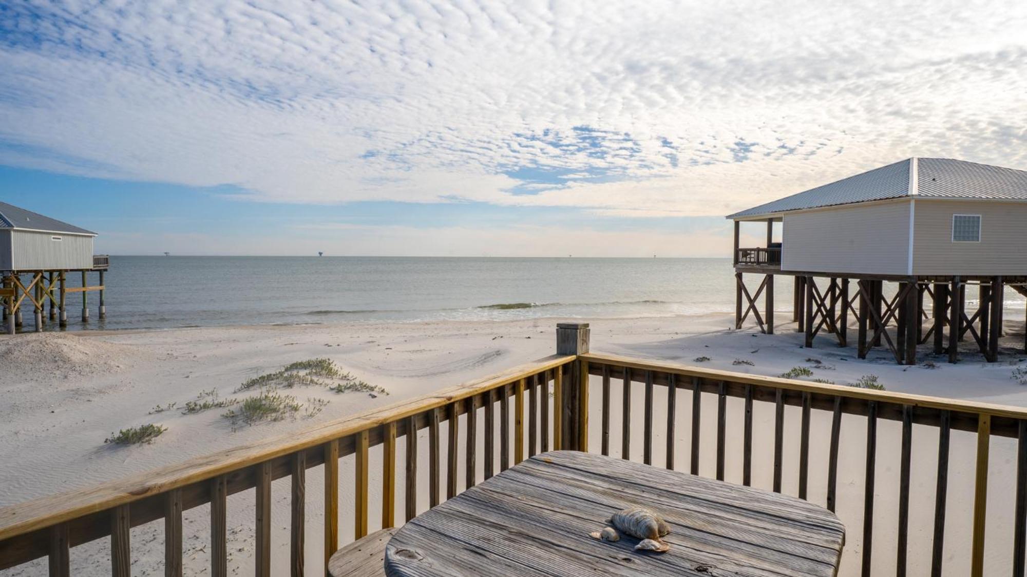 Knee Deep - Amazing Beach Cottage Locates On Sugar White Sands, Great Gulf And Bay Views, Home Dauphin Island Kültér fotó